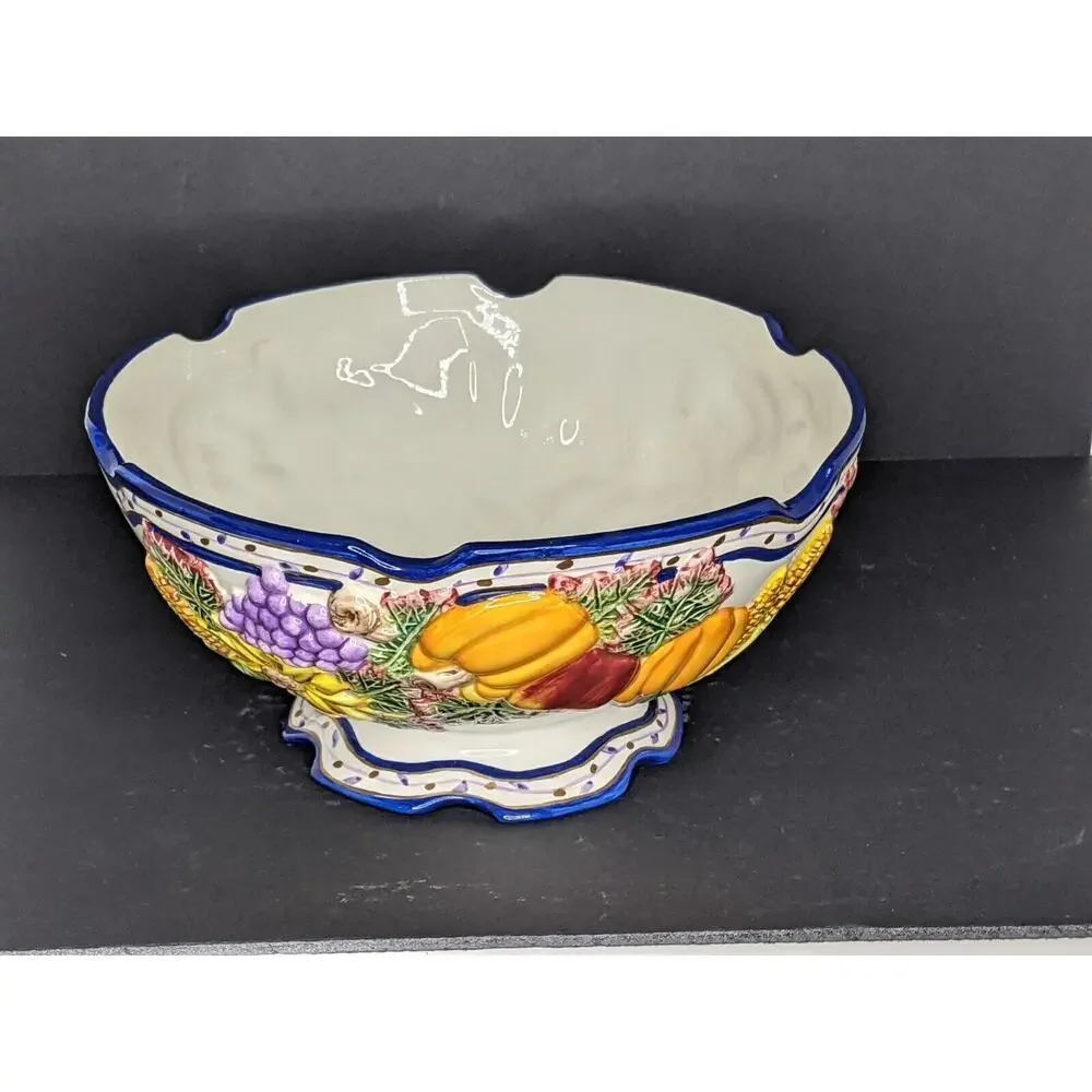 Bella Casa by Ganz Thanksgiving Harvest Seasonal Serving Bowl Centerpiece 3D - Picture 8 of 8